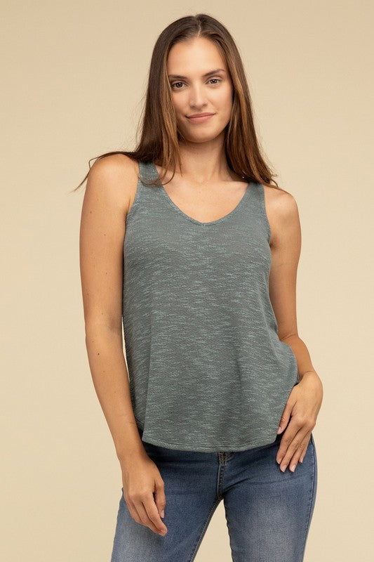 V Neck Sleeveless Cami Top