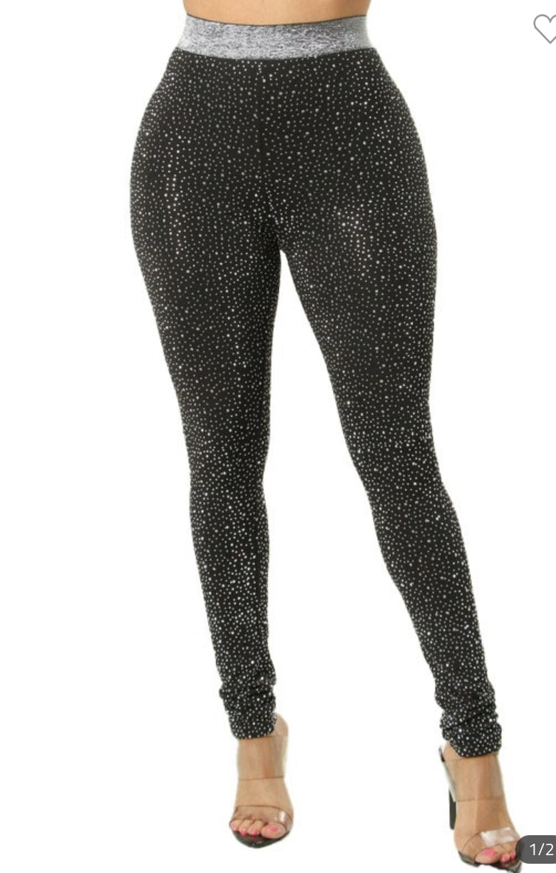 Rhinestone Leggings