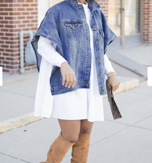 Denim Poncho